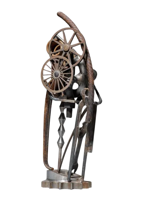 The iron sculpture SAM67 by Bernhard Luginbühl